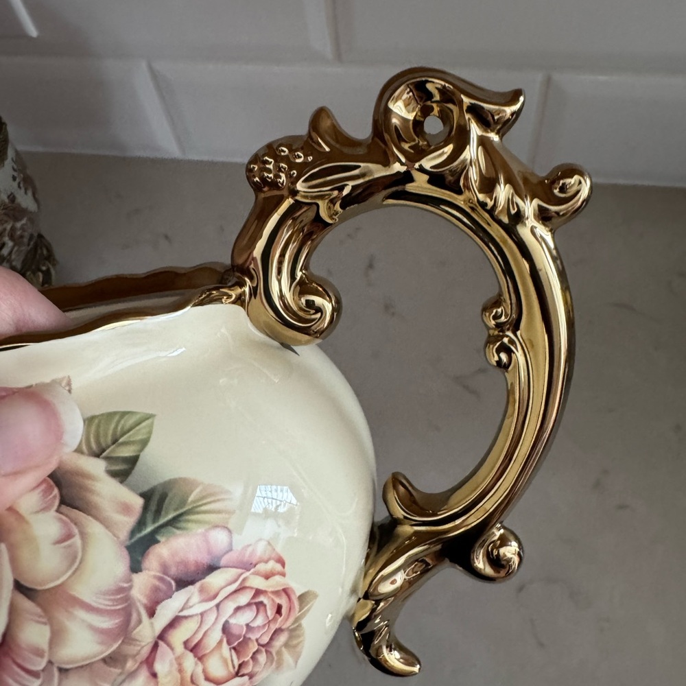 Fanquare Porcelain Tea Sets Creamer,Tea Pot Set of 2 - Picture 10 of 13